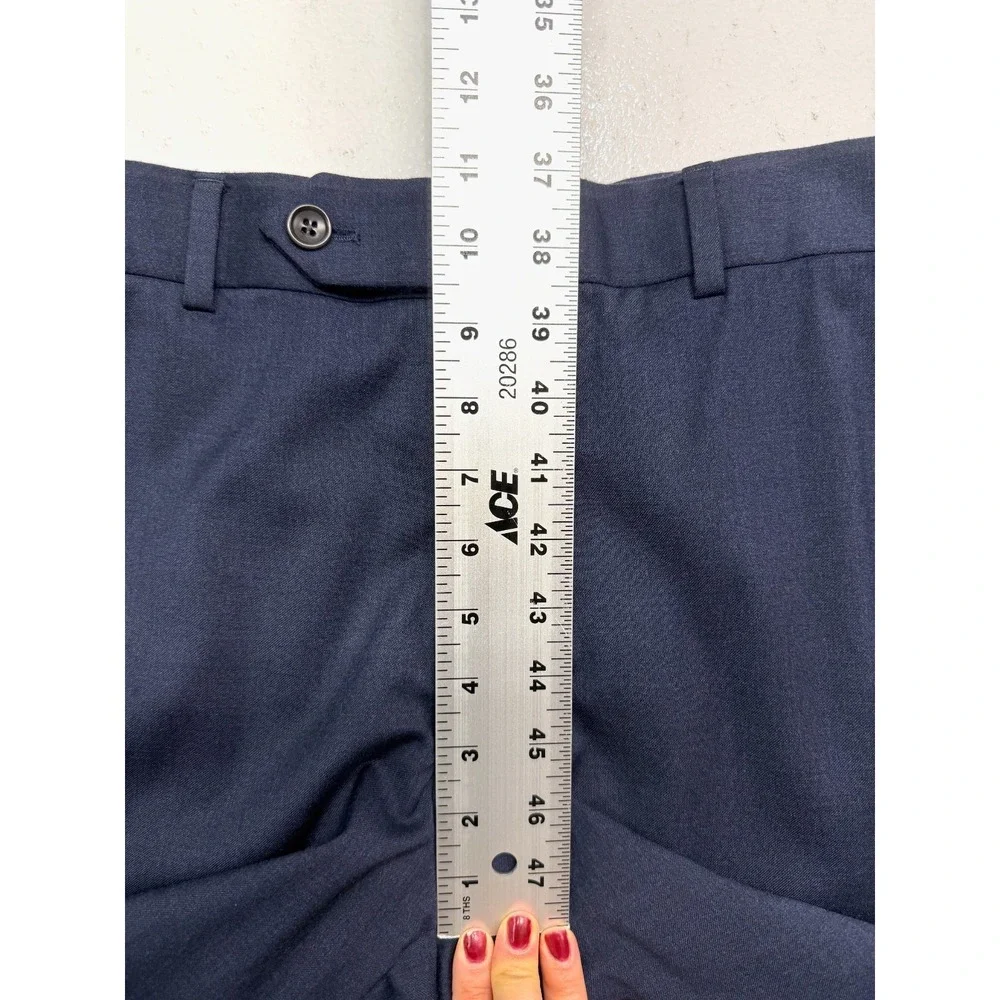 Brooks Brothers‎ 34x32 Navy Brooksflex Milano Dress Pants Trousers Stretch Wool